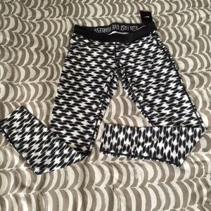 Nike Black and White Patterned Leggings